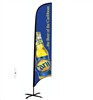 Spoon Flag Pole Feather Banner Pole Teardrop Banner advertising banner