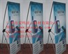 rotary adjustable advertising X banner display racks