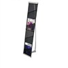 Roll-up 4 Pocket Fabric Portable Literature Rack