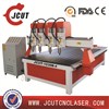 3 axis multi heads cnc wood carving machine for sale with CE JCUT-1530B-4 ( 59''/2x118''x7.8'' )