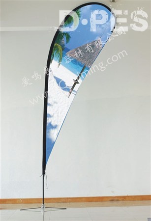   Discount price! knife shape beach flag pole