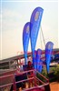 Hot Promotional Heat transfer printting Beach flag with metal pole